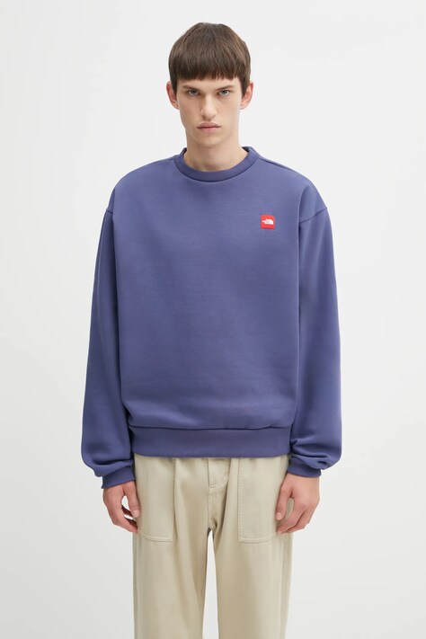 The North Face bluza Redbox męska kolor niebieski gładka NF0A8EG1BOT1