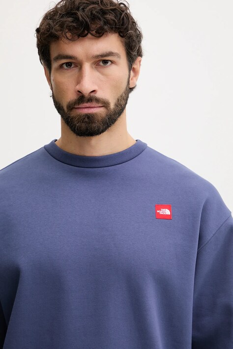 The North Face felpa Redbox uomo colore blu  NF0A8EG1BOT1
