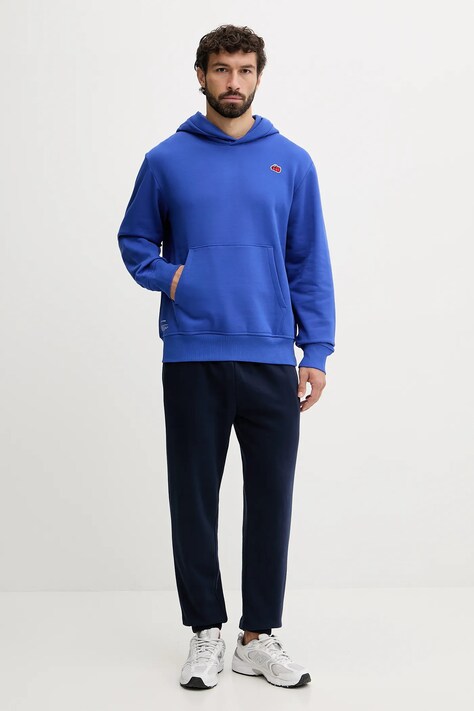 Βαμβακερή μπλούζα The North Face Icon Relaxed χρώμα: μπλε, με κουκούλα, NF0A8EU8CZ61