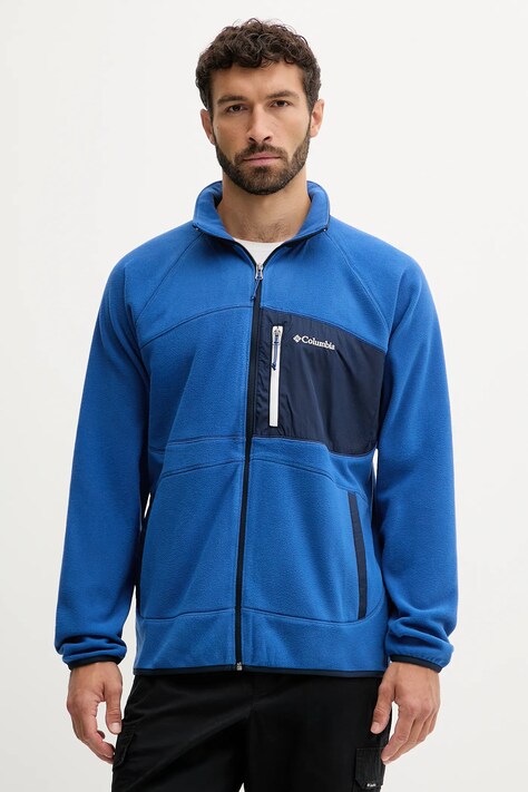 Columbia bluza Fast Trek męska kolor niebieski gładka 2135691