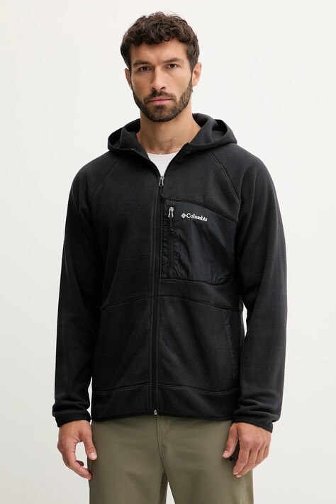 Columbia bluza Fast Trek męska kolor czarny gładka 2135701