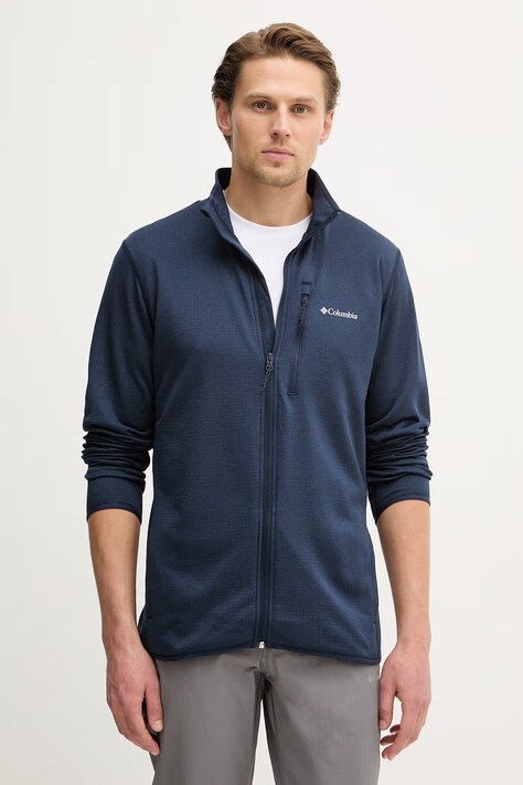 Columbia bluza outdoorowa Essential Hike kolor granatowy gładka 2136841