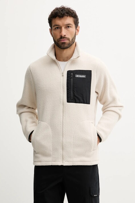 Columbia bluza Jasper męska kolor beżowy gładka 2142421
