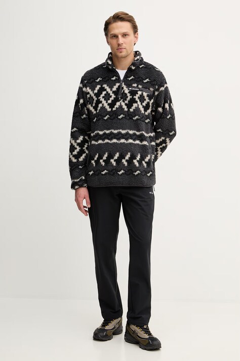 Columbia bluza outdoorowa Rugged Ridge męska kolor szary wzorzysta 2135471