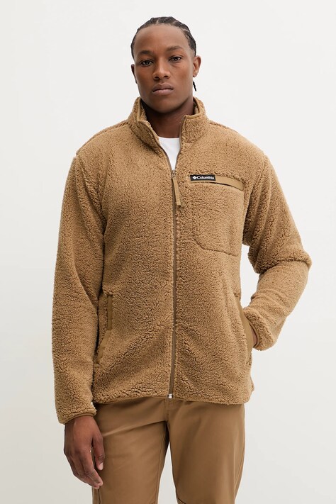 Columbia bluza outdoorowa Rugged Ridge męska kolor zielony gładka 2135481