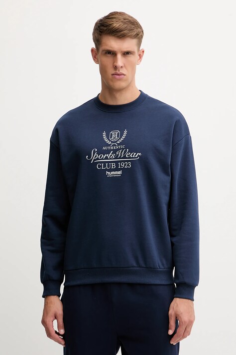Hummel bluza męska kolor niebieski z nadrukiem 229844
