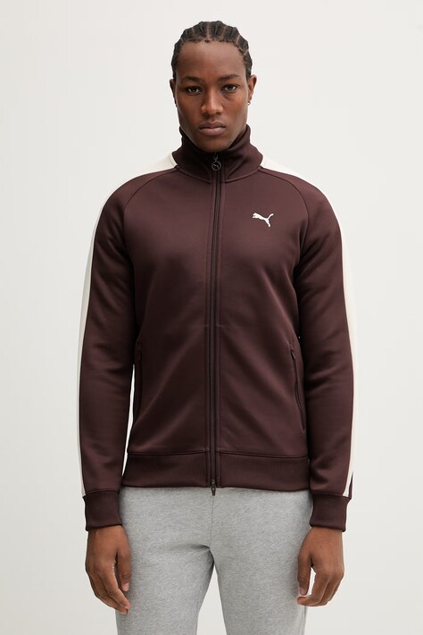 Puma bluza męska kolor brązowy wzorzysta 629587