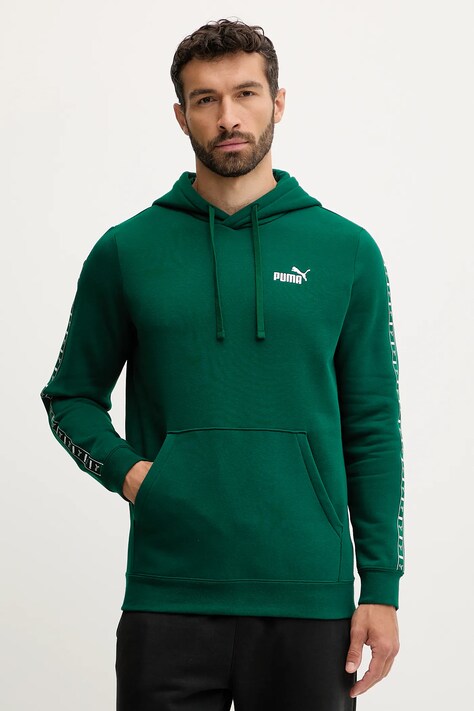 Puma felső zöld, mintás, kapucnis, 684675