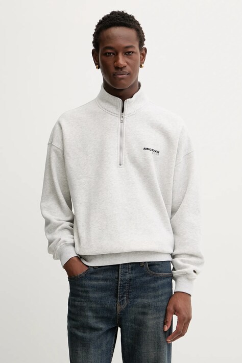 Abercrombie & Fitch bluza męska kolor szary melanżowa KI122-5514-112