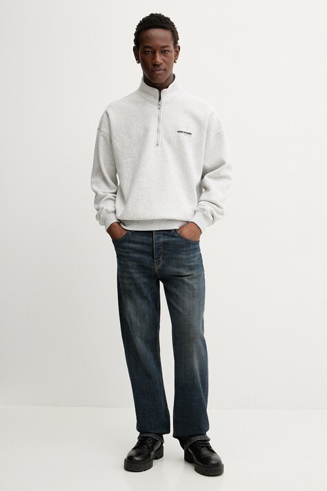 Abercrombie & Fitch bluza męska kolor szary melanżowa KI122-5514-112