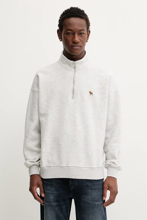 Abercrombie & Fitch bluza męska kolor szary melanżowa KI122-5541-112