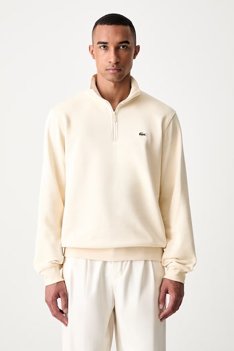 Lacoste bluza męska bawełniana beżowa SH9774