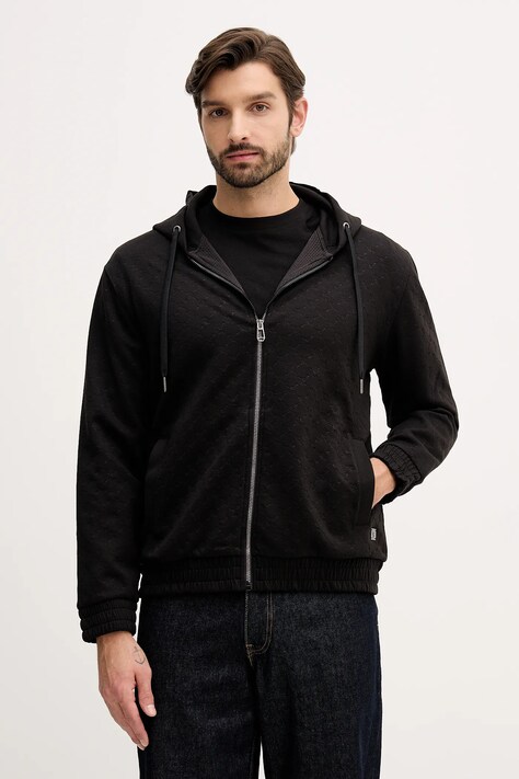 Joop! bluza męska kolor czarny z kapturem 30047442