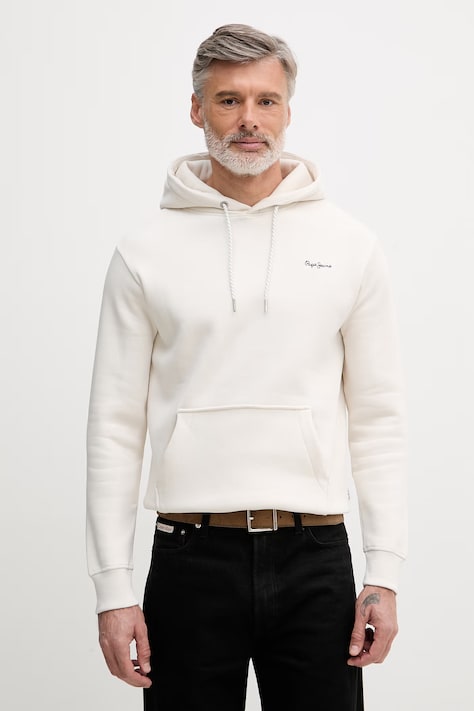 Pulover Pepe Jeans moški, mornarsko modra barva, s kapuco, PM5800012