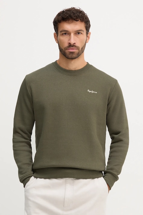 Pepe Jeans felső zöld, sima, PM5800013