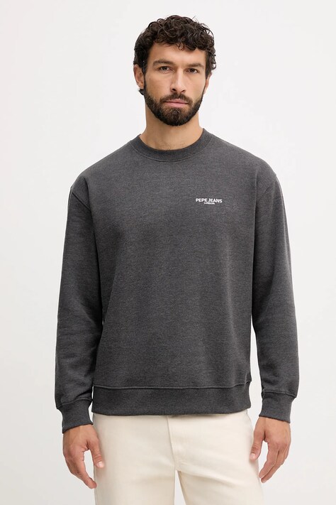 Pepe Jeans bluza męska kolor szary melanżowa PM5800031