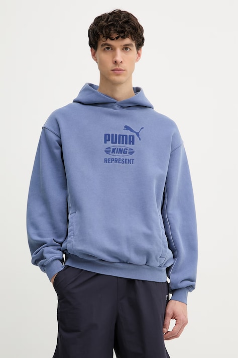 PUMA x REPRESENT hanorac de bumbac cu glugă, cu imprimeu, 632542