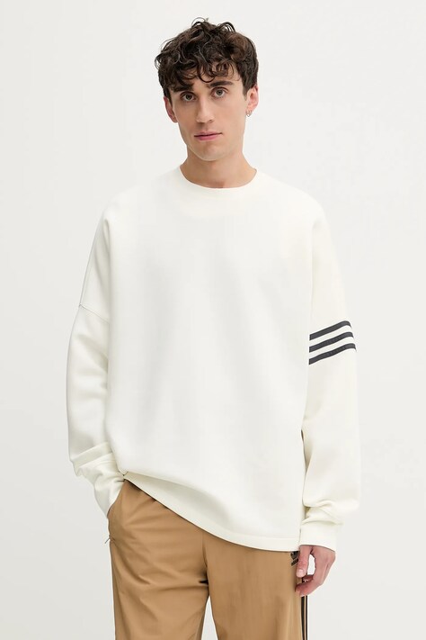 adidas Originals bluza męska kolor beżowy z aplikacją JW7919
