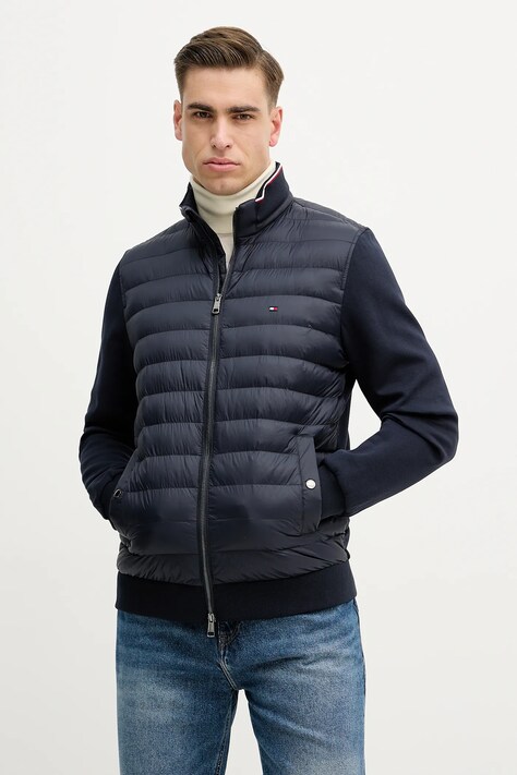 Jakna Tommy Hilfiger boja: crna, za prijelazno razdoblje, MW0MW41329