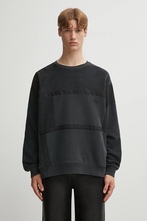 MM6 Maison Margiela bluza bawełniana męska kolor czarny gładka SH2GU0026.M25024.899
