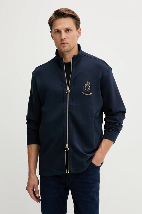 Paul&Shark bluza męska kolor niebieski z aplikacją 15311823