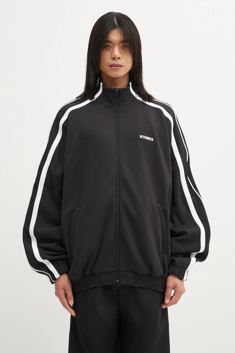 Μπλούζα VETEMENTS Gym χρώμα: μαύρο, UH76GJ300B