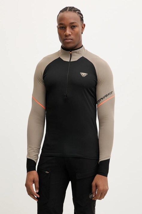 Dynafit bluza sportowa Alpine męska kolor czarny wzorzysta 08.0000072010