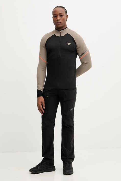 Dynafit bluza sportowa Alpine męska kolor czarny wzorzysta 08.0000072010