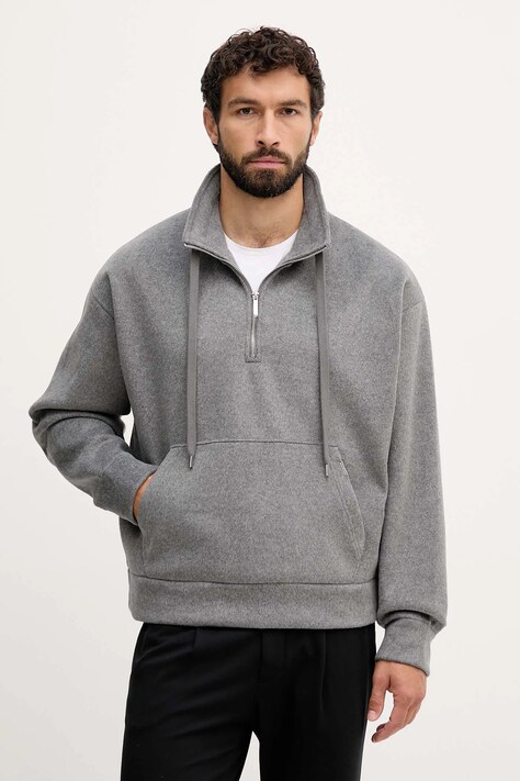 Michael Kors bluza męska kolor szary gładka CF552P1JW6