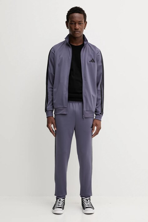 adidas dres 3S męski kolor fioletowy JX5504