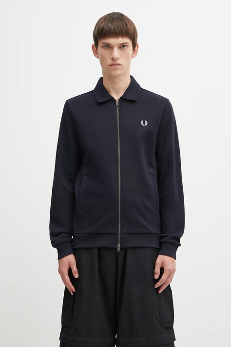 Fred Perry bluza męska kolor granatowy z aplikacją J1328