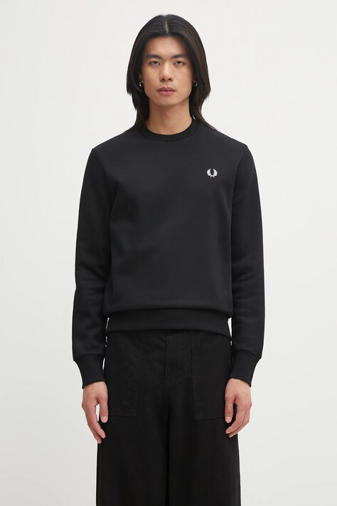 Fred Perry bluza męska kolor czarny gładka M1369
