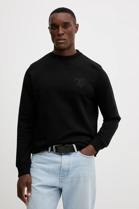 Karl Lagerfeld hanorac de bumbac Karl Lagerfeld x Paris Hilton culoarea negru, uni, 554917.705422