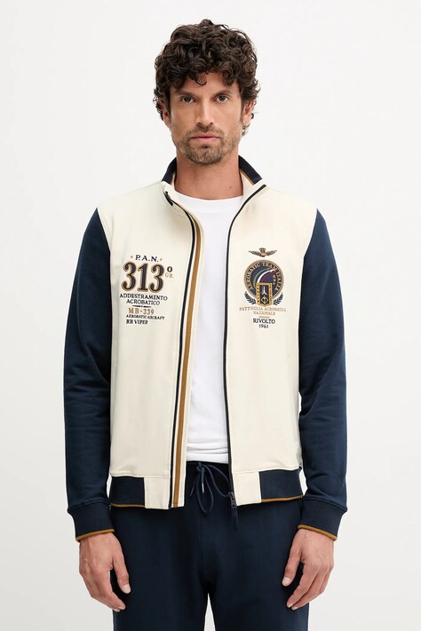 Μπλούζα Aeronautica Militare χρώμα: μπεζ, FE2062UF00662