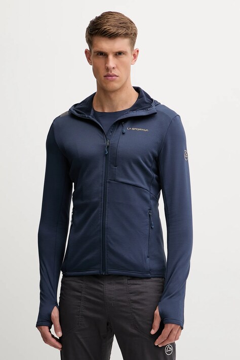 LA Sportiva bluza outdoorowa Chill Thermal męska kolor granatowy z kapturem gładka ZAHF017