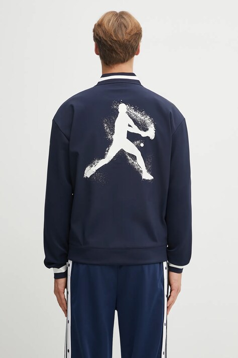 Lacoste bluza męska kolor granatowy gładka SH1045