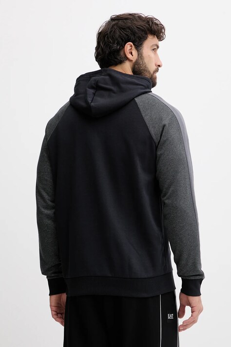 Under Armour bluza Rival męska kolor czarny z kapturem z nadrukiem 6003958