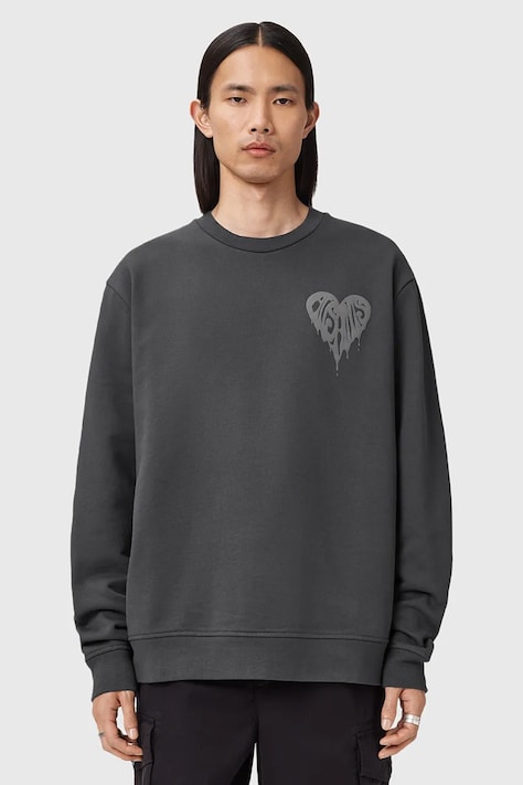 AllSaints felpa in cotone TRIP uomo colore grigio  M024ND