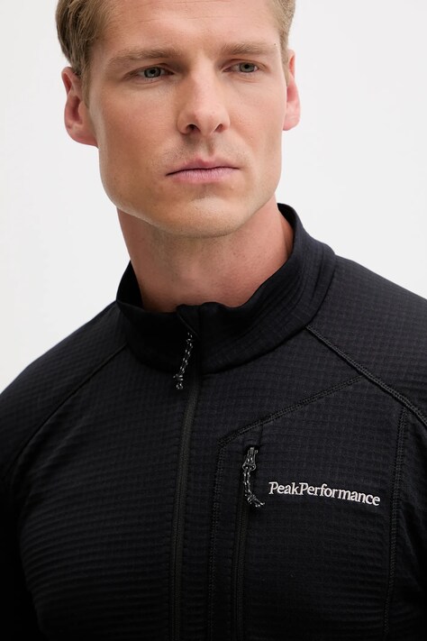 Peak Performance longsleeve sport culoarea negru, uni, G80182