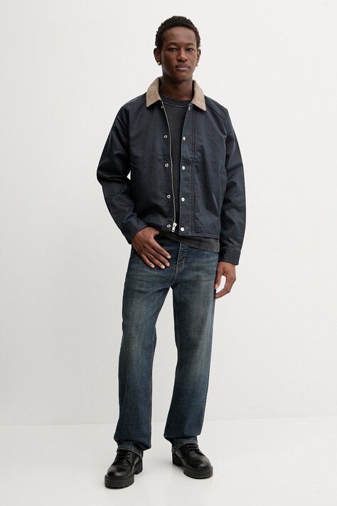 Abercrombie & Fitch longsleeve bawełniany kolor czarny gładki KI124-5357-908