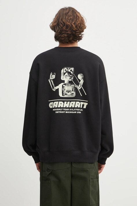 Carhartt WIP bluza Wiptopia Sweat męska kolor czarny z nadrukiem I035644.89XX