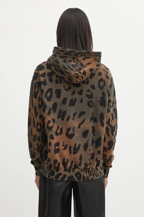 Бавовняна кофта Aries Leopard Hoodie — фото 3