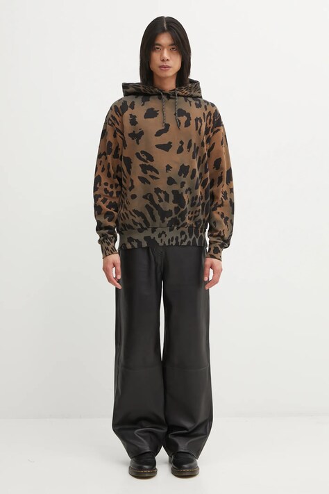 Бавовняна кофта Aries Leopard Hoodie — фото 5