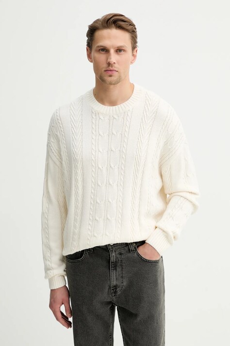 Hollister Co. sweter męski kolor beżowy KI320-5119-102