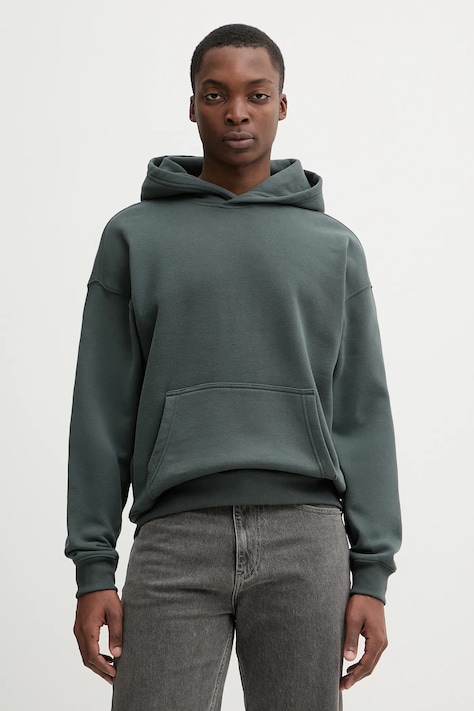 Hollister Co. bluza męska kolor szary z kapturem gładka KI322-5148-300