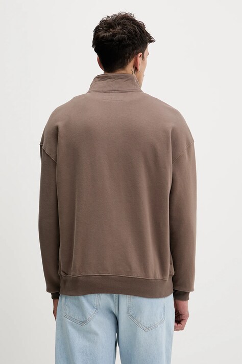 Hollister Co. bluza męska kolor brązowy gładka KI322-5372-420