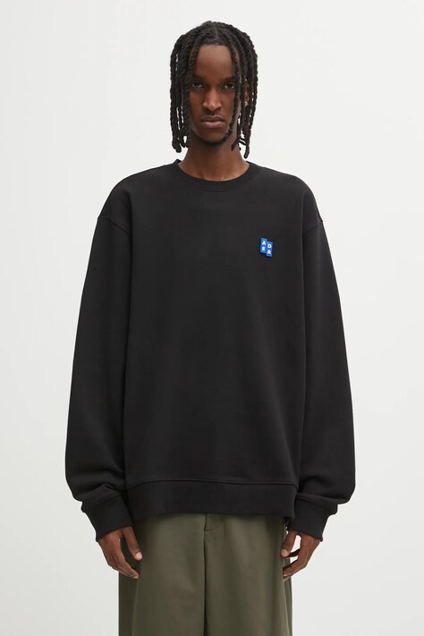 Ader Error bluza bawełniana SWEAT SHIRT męska kolor czarny gładka BO42FYSW0101BK