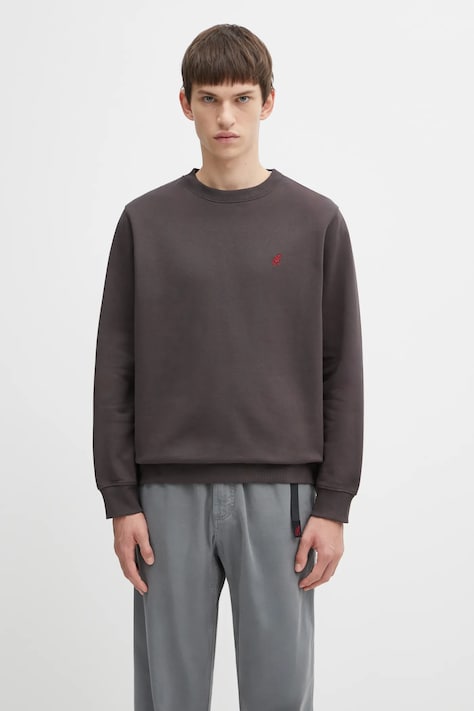 Gramicci felpa One Point Crew uomo colore marrone G308.FT
