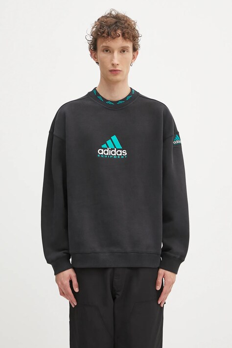 adidas Originals bluza EQT Wash Crewneck kolor czarny z aplikacją JC8222