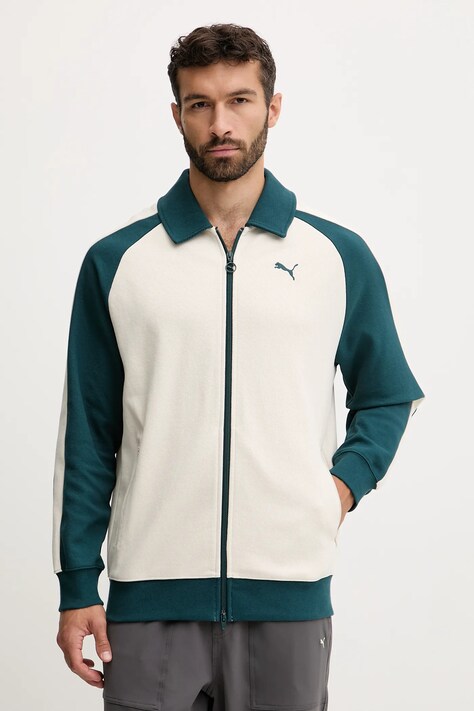 Puma bluza kolor beżowy gładka 632994